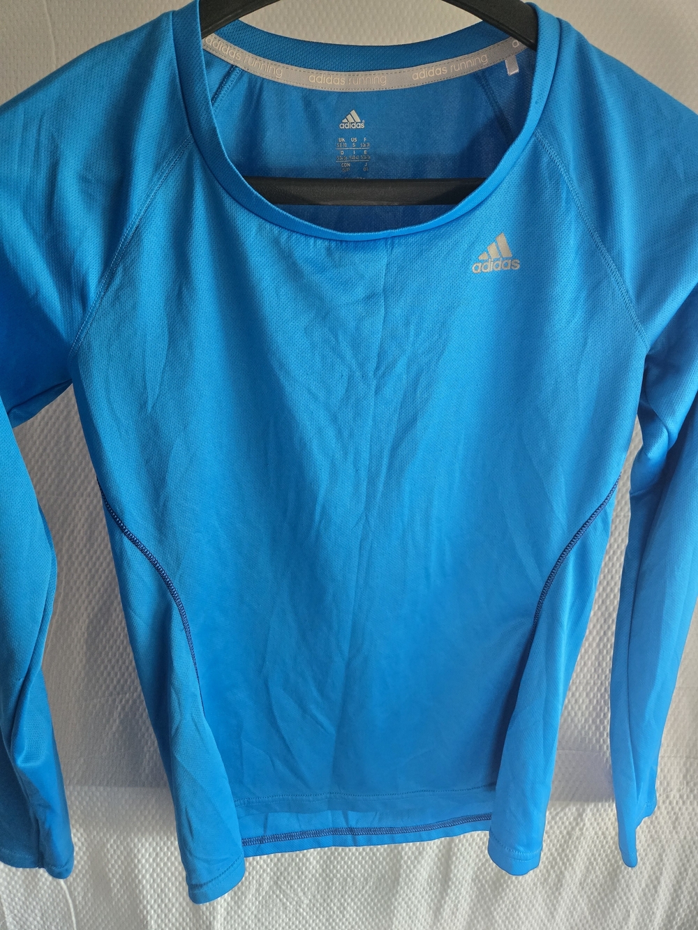 adidas Women's Blue Long-Sleeve Performance Top